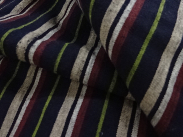  アンティーク　縞木綿着物